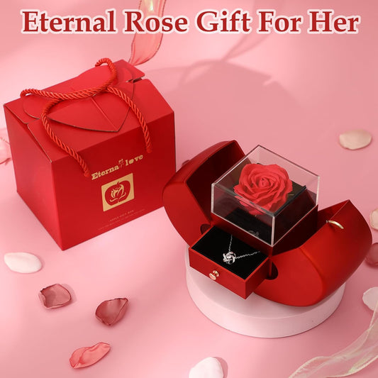 Caja de Regalo de Rosa Preservada